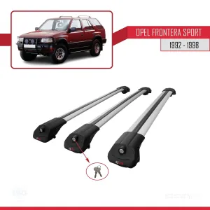 Opel Frontera Sport 1992-1998 Arası ile uyumlu ACE-1 Ara Atkı Tavan Barı GRİ 3 ADET BAR thumb 4