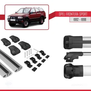 Opel Frontera Sport 1992-1998 Arası ile uyumlu ACE-1 Ara Atkı Tavan Barı GRİ thumb 5
