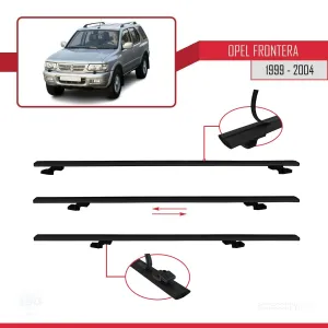 Opel Frontera 1999-2004 Arası ile uyumlu Basic Model Ara Atkı Tavan Barı SİYAH 3 ADET thumb 5
