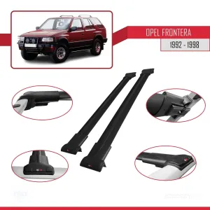 Opel Frontera 1992-1998 Arası ile Uyumlu FLY Model Ara Atkı Tavan Barı SİYAH thumb 5
