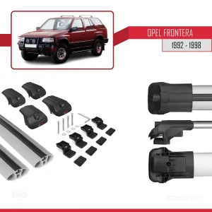 Opel Frontera 1992-1998 Arası ile uyumlu ACE-1 Ara Atkı Tavan Barı GRİ thumb 5