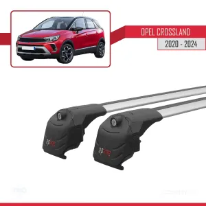 Opel CROSSLAND 2020 ve Sonrası ile uyumlu ACE-2 Ara Atkı Tavan Barı GRİ thumb 4