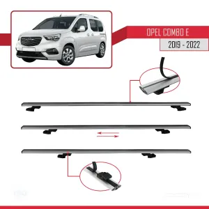 Opel Combo (E) PANELVAN 2019-2022 Arası ile uyumlu Basic Model Ara Atkı Tavan Barı GRİ 3 ADET thumb 5