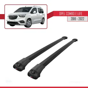 Opel Combo (E) PANELVAN 2019-2022 Arası ile uyumlu ACE-1 Ara Atkı Tavan Barı SİYAH thumb 3