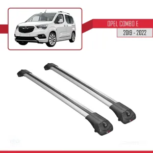 Opel Combo (E) 2019-2022 Arası ile uyumlu ACE-1 Ara Atkı Tavan Barı GRİ thumb 3