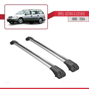 Opel Astra (G) SW 1998-2004 Arası ile uyumlu ACE-1 Ara Atkı Tavan Barı GRİ thumb 3