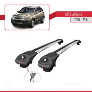 Opel Antara 2007-2016 Arası ile uyumlu ACE-1 Ara Atkı Tavan Barı GRİ thumb 4