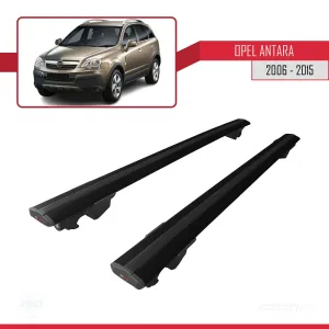 Opel Antara 2006-2016 Arası ile uyumlu HOOK Model Anahtar Kilitli Ara Atkı Tavan Barı SİYAH thumb 4