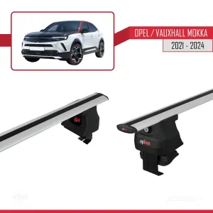 Opel / Vauxhall Mokka 2021 ve Sonrası ile uyumlu ACE-4 Ara Atkı Tavan Barı GRİ thumb 3