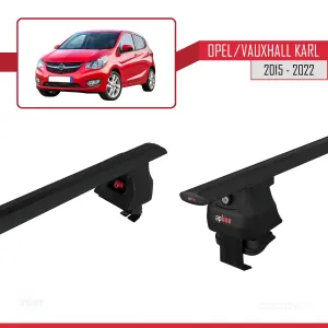Opel / Vauxhall Karl 2015-2022 Arası ile uyumlu ACE-4 Ara Atkı Tavan Barı SİYAH thumb 5