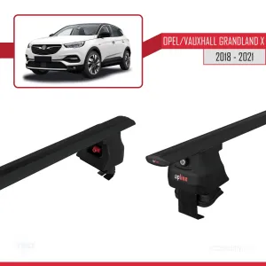 Opel / Vauxhall Grandland X 2018-2021 Arası ile uyumlu ACE-4 Ara Atkı Tavan Barı SİYAH thumb 5