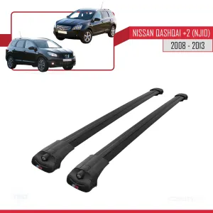 Nisssan Qashqai +2 (NJ10) 2008-2013 Arası ile uyumlu ACE-1 Ara Atkı Tavan Barı SİYAH thumb 3