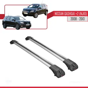 Nisssan Qashqai +2 (NJ10) 2008-2013 Arası ile uyumlu ACE-1 Ara Atkı Tavan Barı GRİ thumb 3