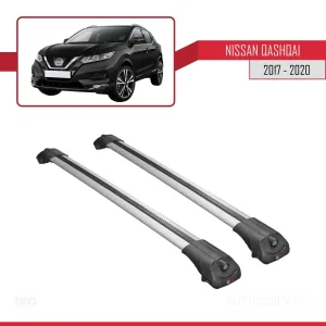 Nissan Qashqai 2017-2021 Arası ile uyumlu ACE-1 Ara Atkı Tavan Barı GRİ thumb 3