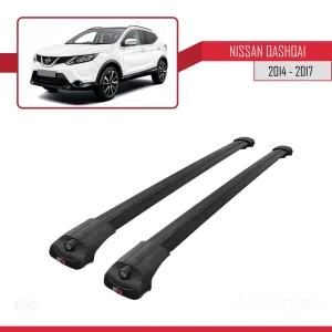Nissan Qashqai 2014-2017 Arası ile uyumlu ACE-1 Ara Atkı Tavan Barı SİYAH thumb 3