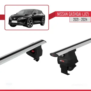 Nissan Qashqai (J12) 2021 ve Sonrası ile uyumlu ACE-4 Ara Atkı Tavan Barı GRİ thumb 3