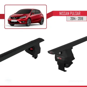 Nissan Pulsar 2014-2018 Arası ile uyumlu ACE-4 Ara Atkı Tavan Barı SİYAH thumb 5