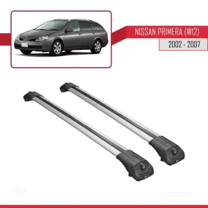 Nissan Primera (W12) 2002-2007 Arası ile uyumlu ACE-1 Ara Atkı Tavan Barı GRİ thumb 3