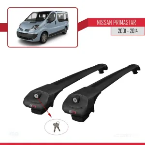 Nissan Primastar 2001-2014 Arası ile uyumlu ACE-1 Ara Atkı Tavan Barı SİYAH thumb 4