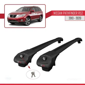 Nissan Pathfinder (R52) 2013-2020 Arası ile uyumlu ACE-1 Ara Atkı Tavan Barı SİYAH thumb 4