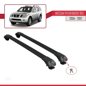 Nissan Pathfinder (R51) 2004-2012 Arası ile uyumlu ACE-1 Ara Atkı Tavan Barı SİYAH thumb 4