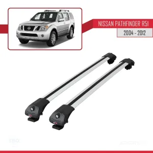 Nissan Pathfinder (R51) 2004-2012 Arası ile uyumlu ACE-1 Ara Atkı Tavan Barı GRİ thumb 3