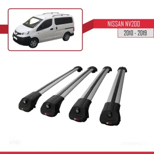 Nissan NV200 2010-2019 Arası ile uyumlu ACE-1 Ara Atkı Tavan Barı GRİ 4 ADET BAR thumb 4
