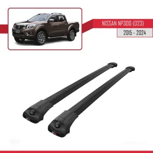 Nissan NP300 (D23) 2015 ve Sonrası ile uyumlu ACE-1 Ara Atkı Tavan Barı SİYAH thumb 3