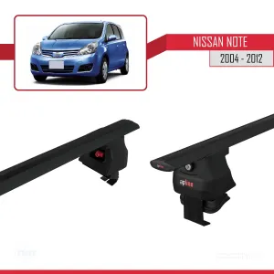 Nissan Note / Versa 2004-2012 Arası ile uyumlu ACE-4 Ara Atkı Tavan Barı SİYAH thumb 5