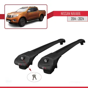 Nissan Navara 2014 ve Sonrası ile uyumlu ACE-1 Ara Atkı Tavan Barı SİYAH thumb 4