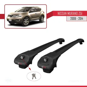 Nissan Murano (Z51) 2008-2014 Arası ile uyumlu ACE-1 Ara Atkı Tavan Barı SİYAH thumb 4