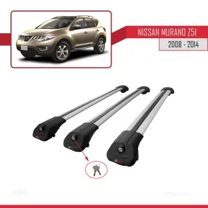 Nissan Murano (Z51) 2008-2014 Arası ile uyumlu ACE-1 Ara Atkı Tavan Barı GRİ 3 ADET BAR thumb 4