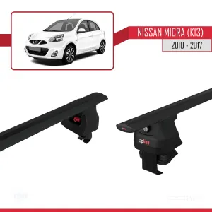 Nissan Micra / March (K13) 2010-2017 Arası ile uyumlu ACE-4 Ara Atkı Tavan Barı SİYAH thumb 5