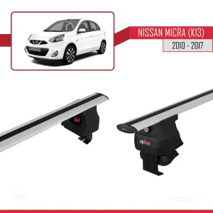 Nissan Micra / March (K13) 2010-2017 Arası ile uyumlu ACE-4 Ara Atkı Tavan Barı GRİ thumb 3