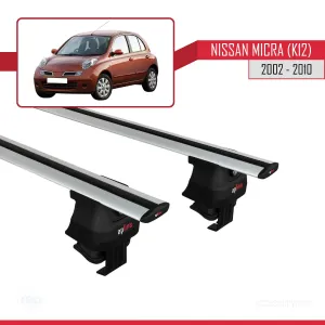 Nissan Micra / March (K12) 2002-2010 Arası ile uyumlu ACE-4 Ara Atkı Tavan Barı GRİ thumb 2