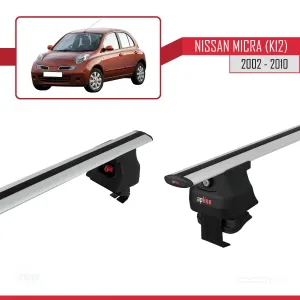 Nissan Micra / March (K12) 2002-2010 Arası ile uyumlu ACE-4 Ara Atkı Tavan Barı GRİ thumb 3