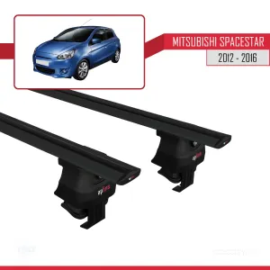 Mitsubishi Spacestar / Mirage (A00) 2012-2016 Arası ile uyumlu ACE-4 Ara Atkı Tavan Barı SİYAH thumb 4
