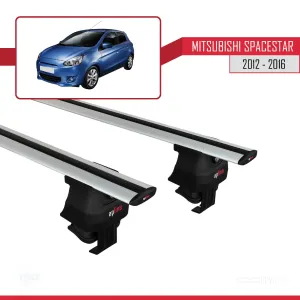 Mitsubishi Spacestar / Mirage (A00) 2012-2016 Arası ile uyumlu ACE-4 Ara Atkı Tavan Barı GRİ thumb 2