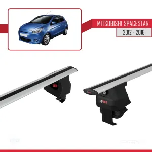 Mitsubishi Spacestar / Mirage (A00) 2012-2016 Arası ile uyumlu ACE-4 Ara Atkı Tavan Barı GRİ thumb 3