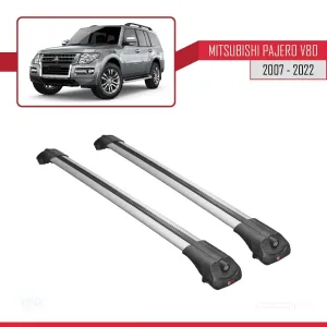 Mitsubishi Pajero (V80) 2007-2022 Arası ile uyumlu ACE-1 Ara Atkı Tavan Barı GRİ thumb 3