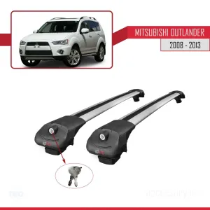 Mitsubishi Outlander 2008-2013 Arası ile uyumlu ACE-1 Ara Atkı Tavan Barı GRİ thumb 4