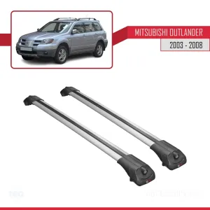 Mitsubishi Outlander 2003-2008 Arası ile uyumlu ACE-1 Ara Atkı Tavan Barı GRİ thumb 3