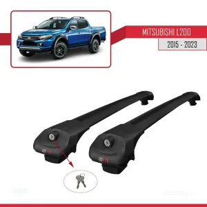 Mitsubishi L200 2015-2023 Arası ile uyumlu ACE-1 Ara Atkı Tavan Barı SİYAH thumb 4