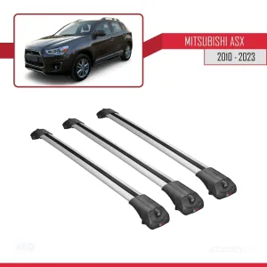 Mitsubishi ASX 2010-2023 Arası ile uyumlu ACE-1 Ara Atkı Tavan Barı GRİ 3 ADET BAR thumb 3