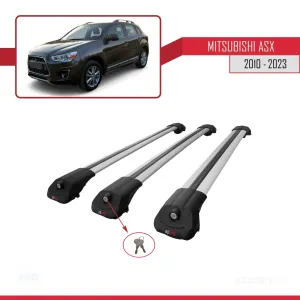 Mitsubishi ASX 2010-2023 Arası ile uyumlu ACE-1 Ara Atkı Tavan Barı GRİ 3 ADET BAR thumb 4