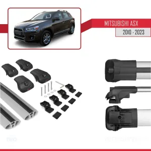 Mitsubishi ASX 2010-2023 Arası ile uyumlu ACE-1 Ara Atkı Tavan Barı GRİ thumb 5