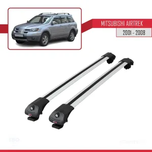 Mitsubishi Airtrek 2001-2008 Arası ile uyumlu ACE-1 Ara Atkı Tavan Barı GRİ thumb 3