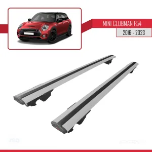 Mini Clubman 2016-2023 Arası ile uyumlu HOOK Model Anahtar Kilitli Ara Atkı Tavan Barı GRİ thumb 4