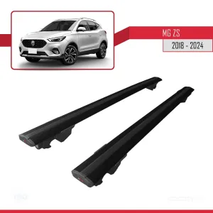 MG ZS 2018 ve Sonrası ile uyumlu HOOK Model Anahtar Kilitli Ara Atkı Tavan Barı SİYAH thumb 4