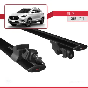 MG ZS 2018 ve Sonrası ile uyumlu HOOK Model Anahtar Kilitli Ara Atkı Tavan Barı SİYAH thumb 5